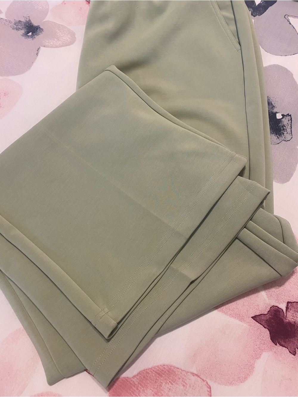 ESQUALO Sage Green Wide Leg Modal Soft Quiet Luxury Loungewear Trouser Size 2XL - Picture 11 of 16